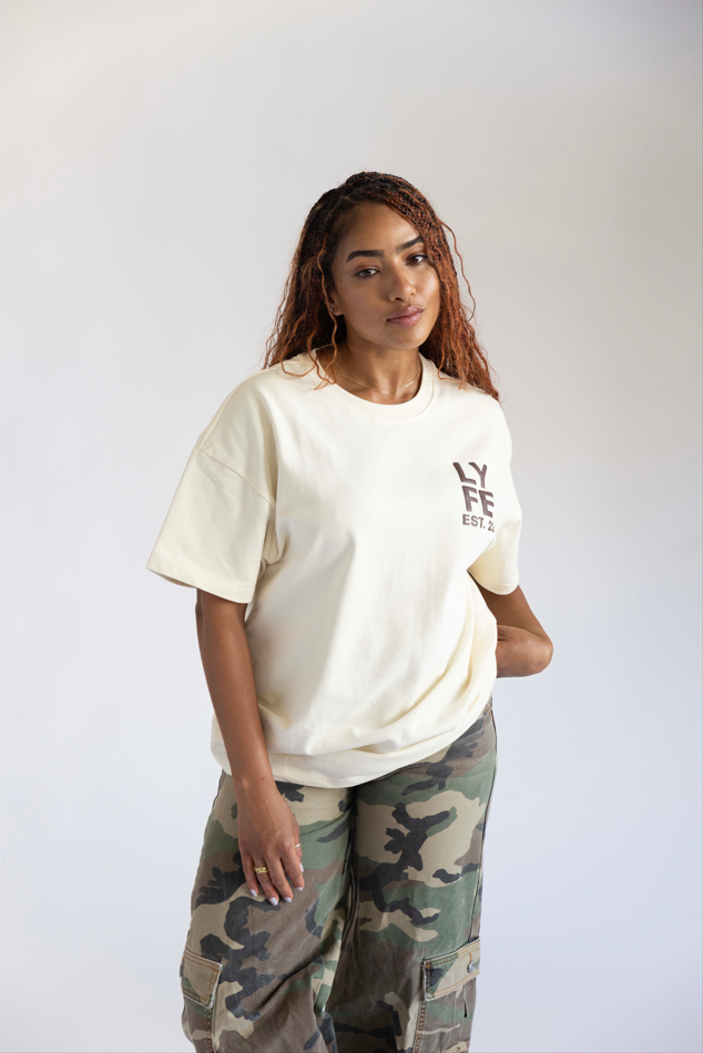 CREAM LYFE TEE