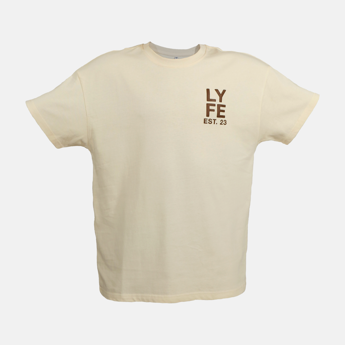 Cream Lyfe Tee Front